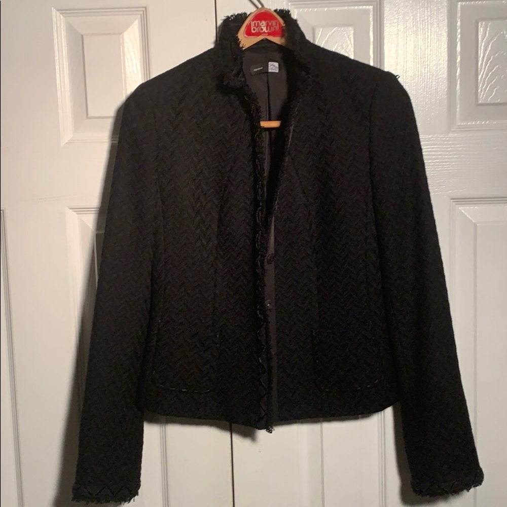 SAKS FIFTH AVENUE SIGNATURE BLK JACKET - Picture 9 of 10